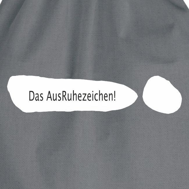 Ausruhezeichen weiß