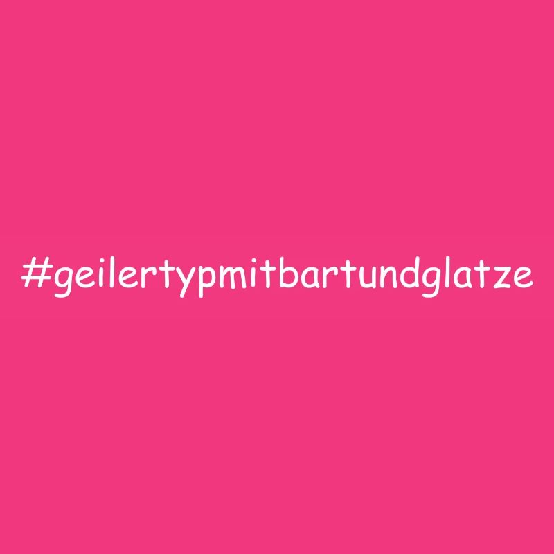 Geiler Typ Mit Bart & Glatze Glatzkopf Bartträger