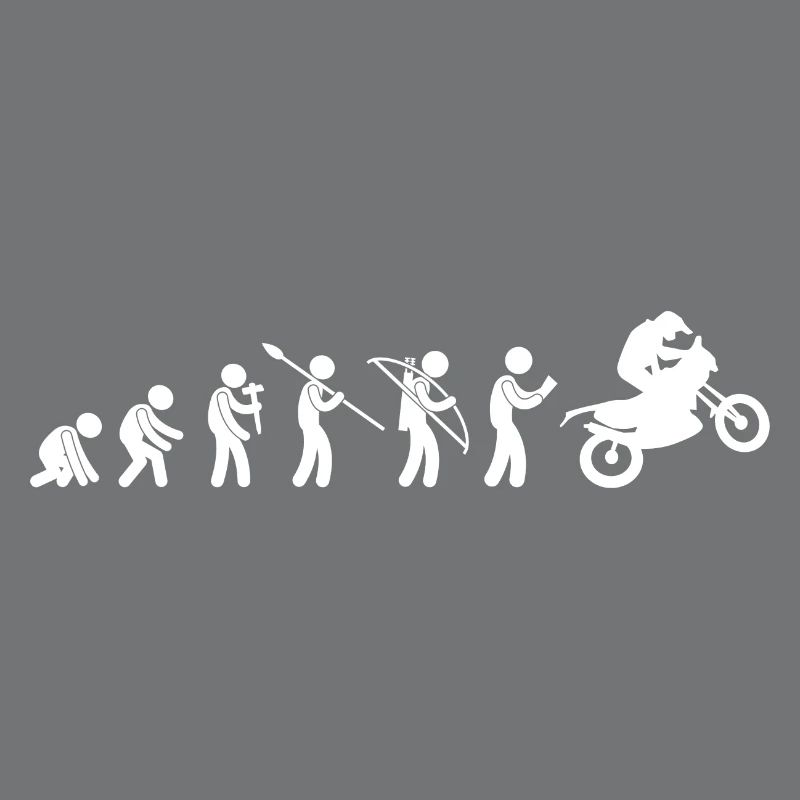 Evolution Motorrad Motorrad Geschenkidee Humor