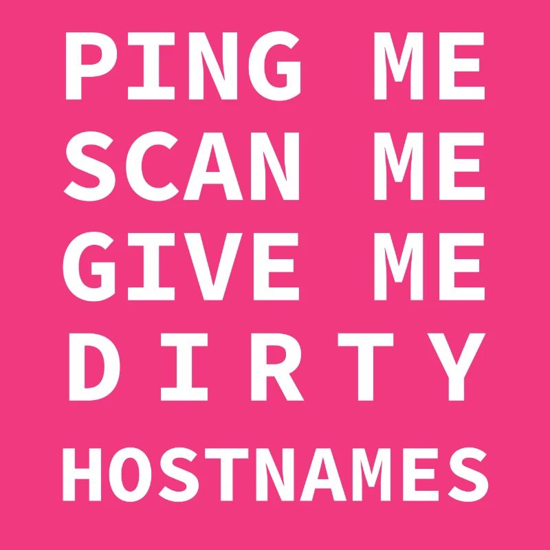 Ping Me Scan Me Dirty Hostnames Network Admin