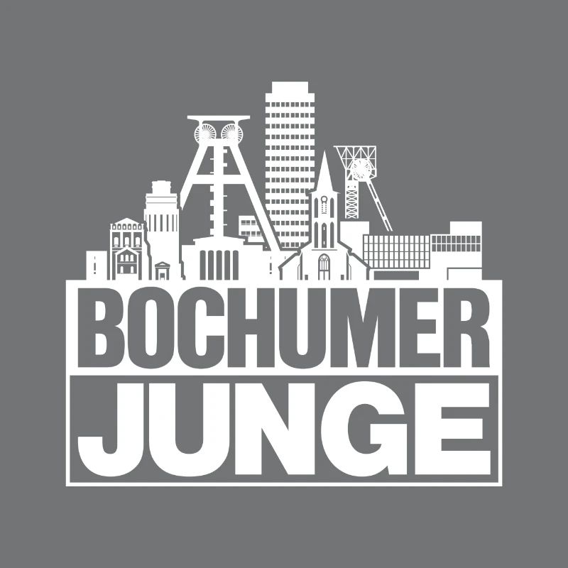 Bochumer Junge Weiss Bochum Silhouette Geschenk