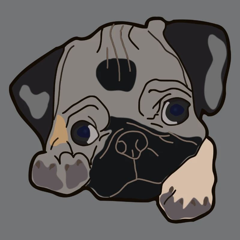 Pug head gift idea