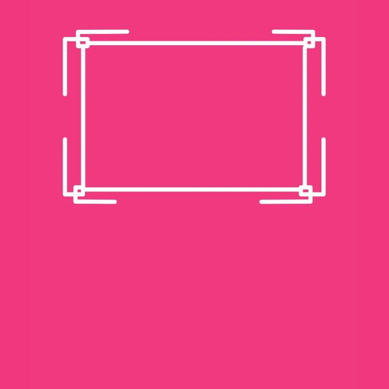 Rectangular frame in white basic text