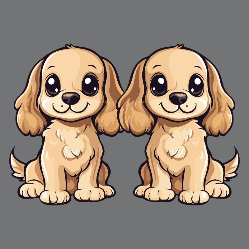 Cocker Spaniel Dog Comic
