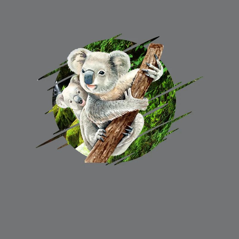Mama Koala Bear avec bébé