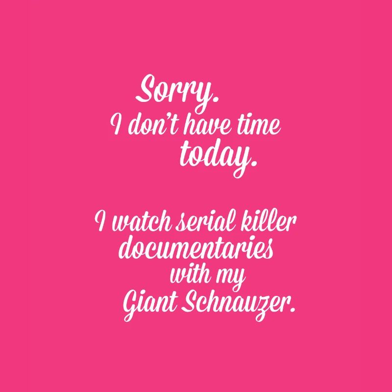 Je regarde des documentaires avec mon schnauzer géant