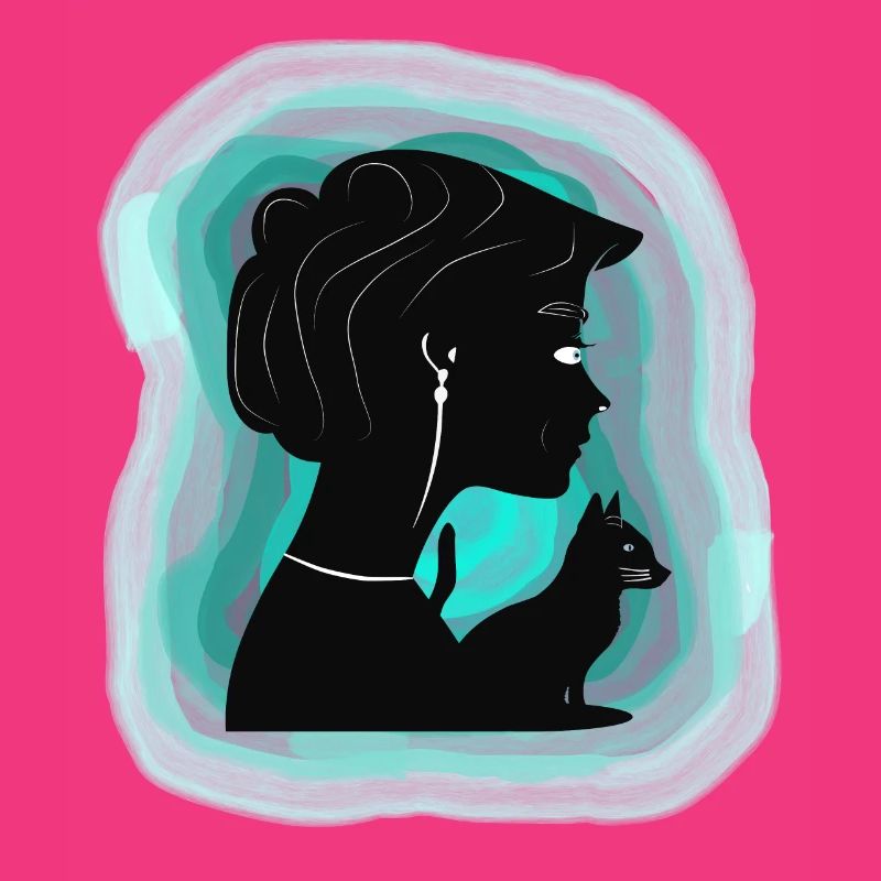 Affectionate cat shows her affection