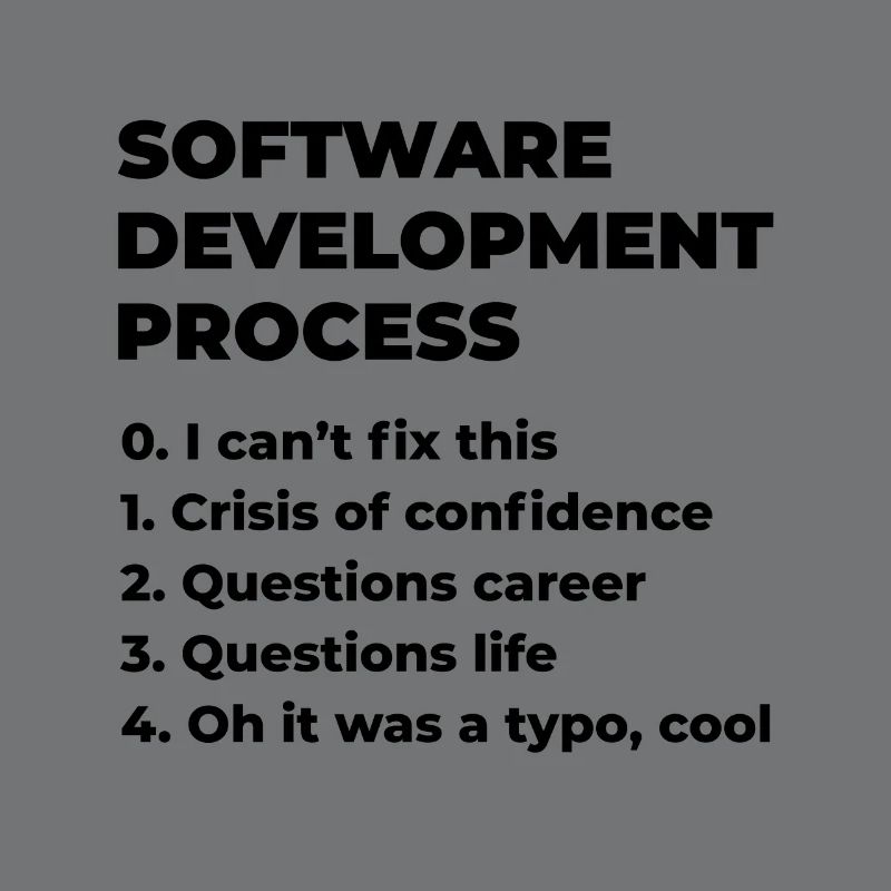 Software Development Process Programmer Coder Nerd