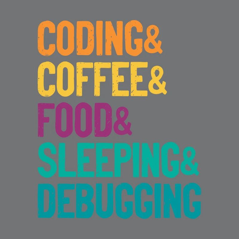 Coding Coffee Food Sleeping Debbuging Programmer C