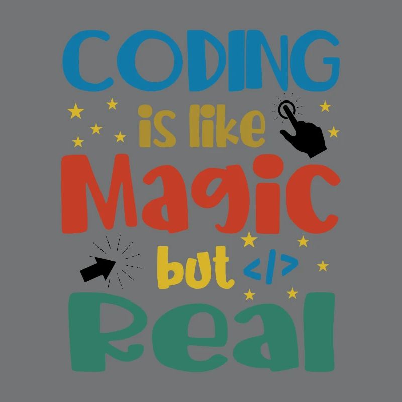 Coding Is Like Magic Coder Programmer Computer Gee
