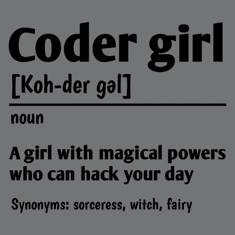Coder Girl Definition Noun Software Developer Prog