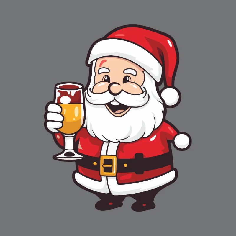 Weihnachtsmann Drinking Comic Weihnachten