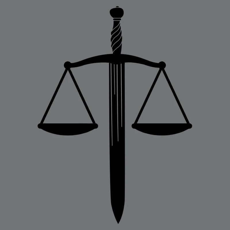 Dish scale with sword