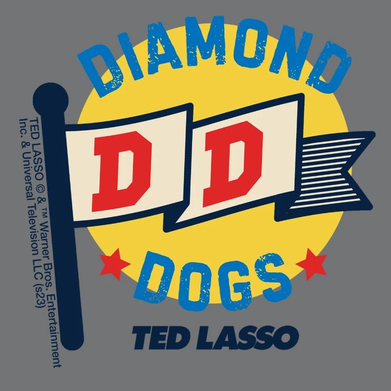 Ted Lasso Diamond Dogs Drapeau