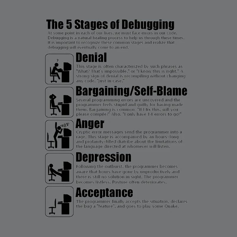 5 Debugging-Stufen