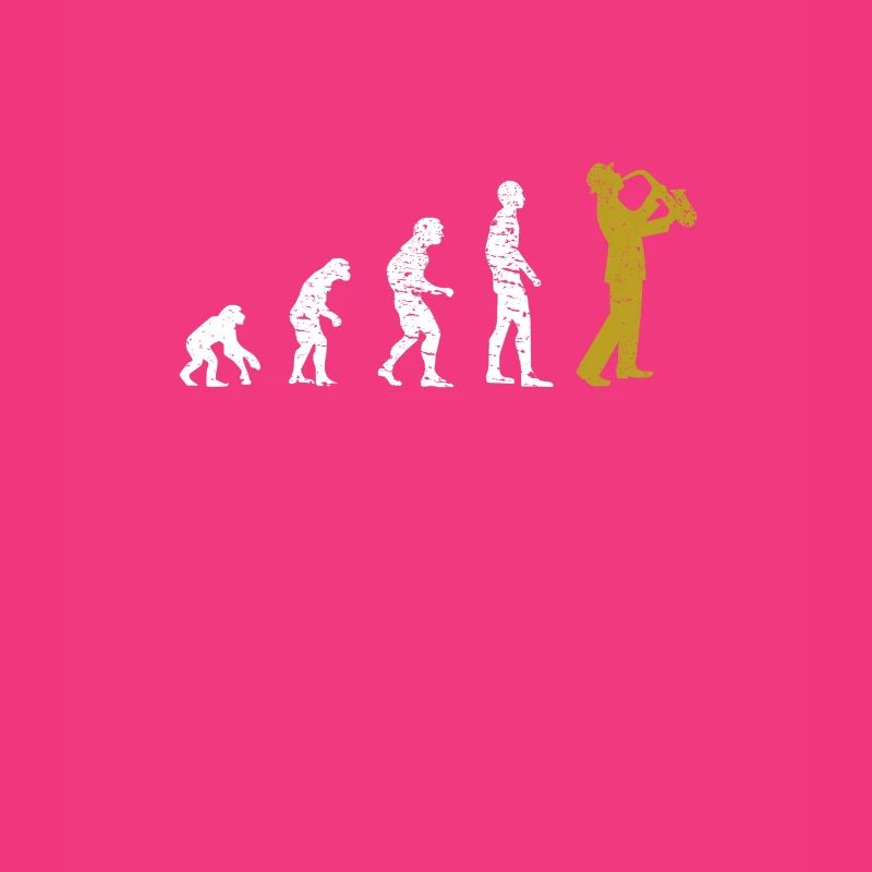 Saxophone Evolution Saxophonist Funny Sax Gift
