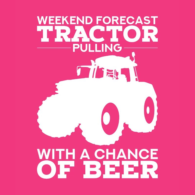 TRACTOR PULLING GIFT: Tractor pull with beer