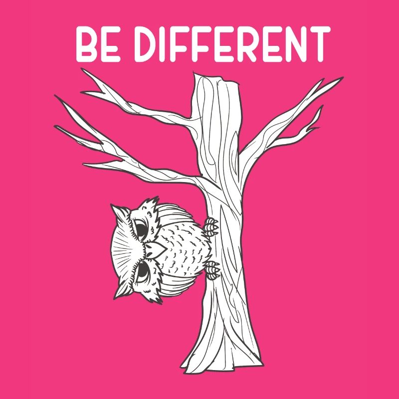 Eule Uhu Be Different Eulen Geschenk