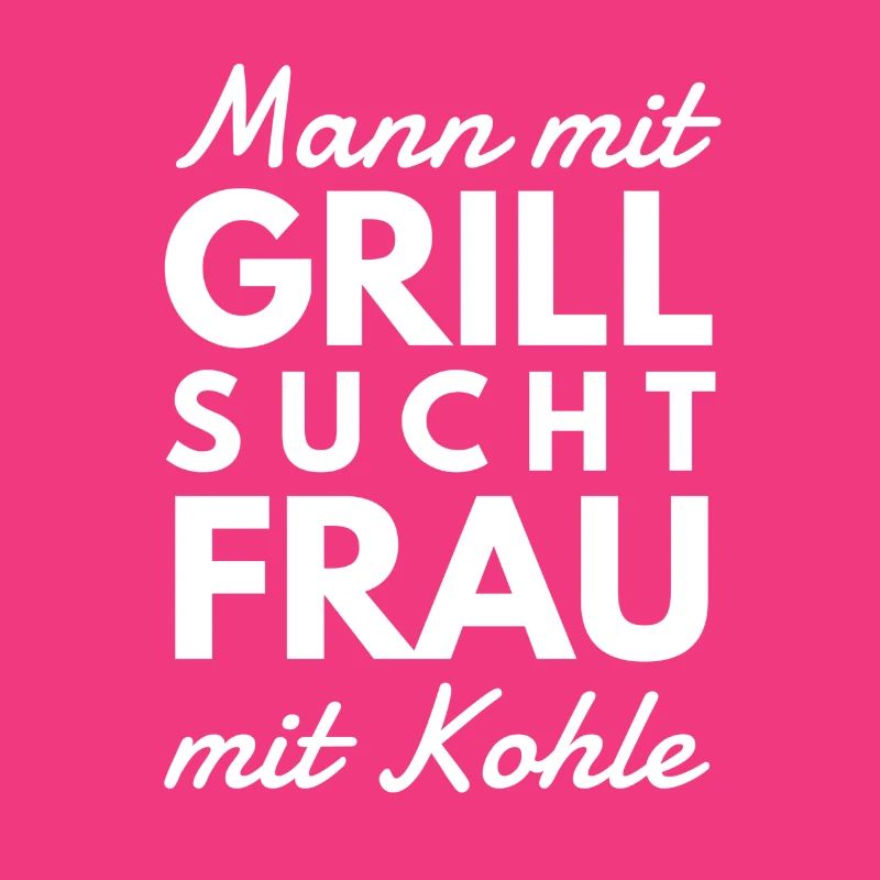 Mann mit Grill Spruch Tshirt Geschenk