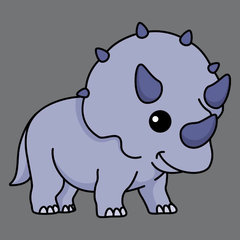 Dinosaur triceratops comic