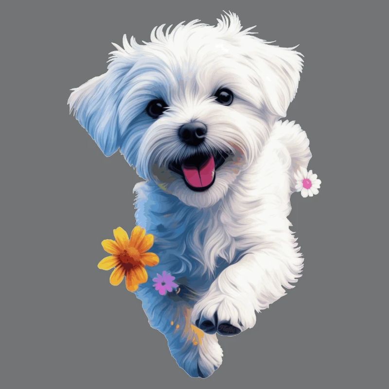 Maltesischer Welpe springt - 2 - 🐾