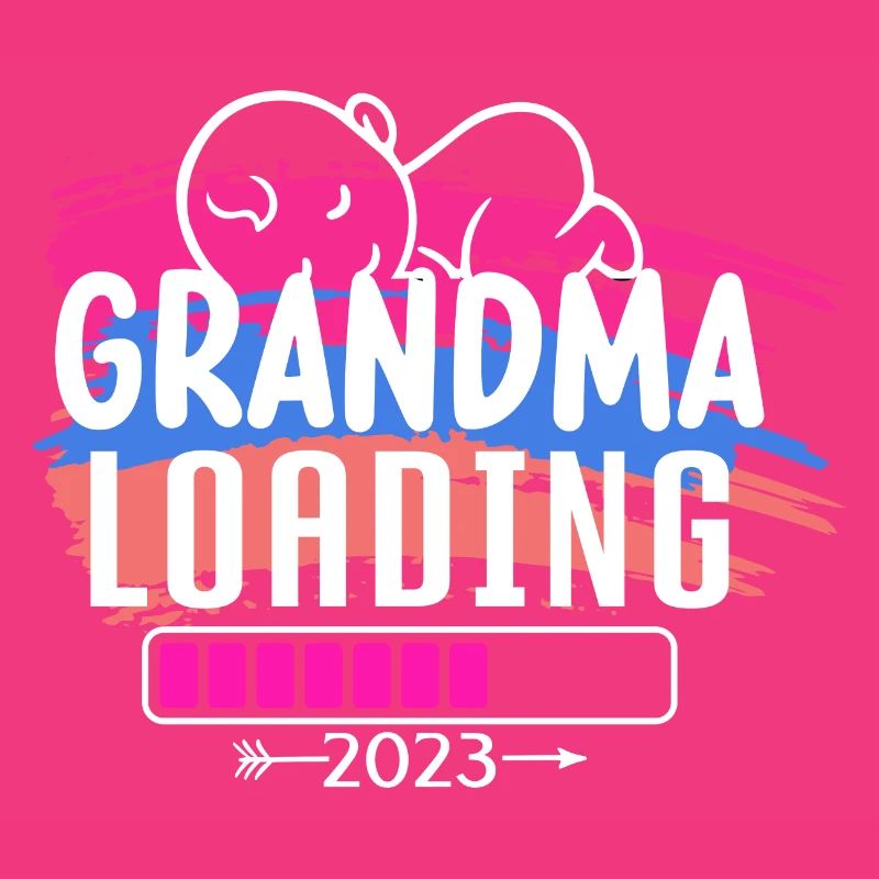 Werdende Oma, Oma loading 2023 Großmutter
