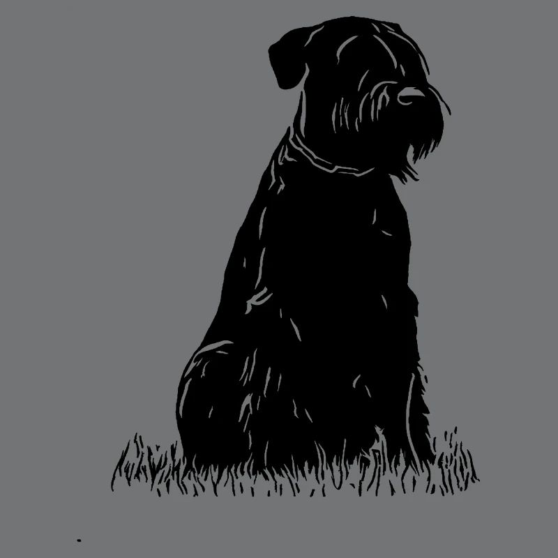 Cadeau de conception de chien Schnauzer géant / Schnauzer