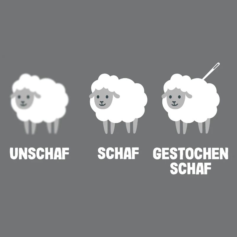 Unschaf Schaf gestochen Schaf