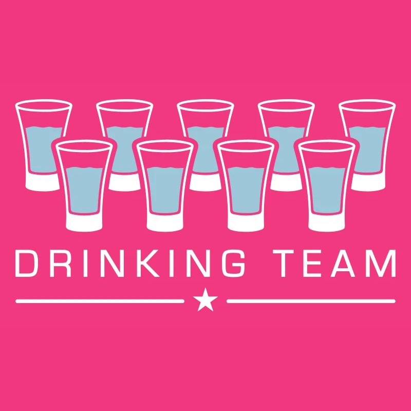 équipe de boisson à la vodka