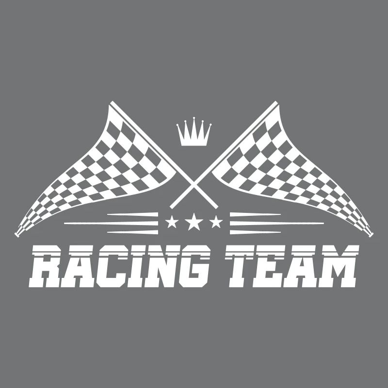 équipe de course drapeau icône logo course