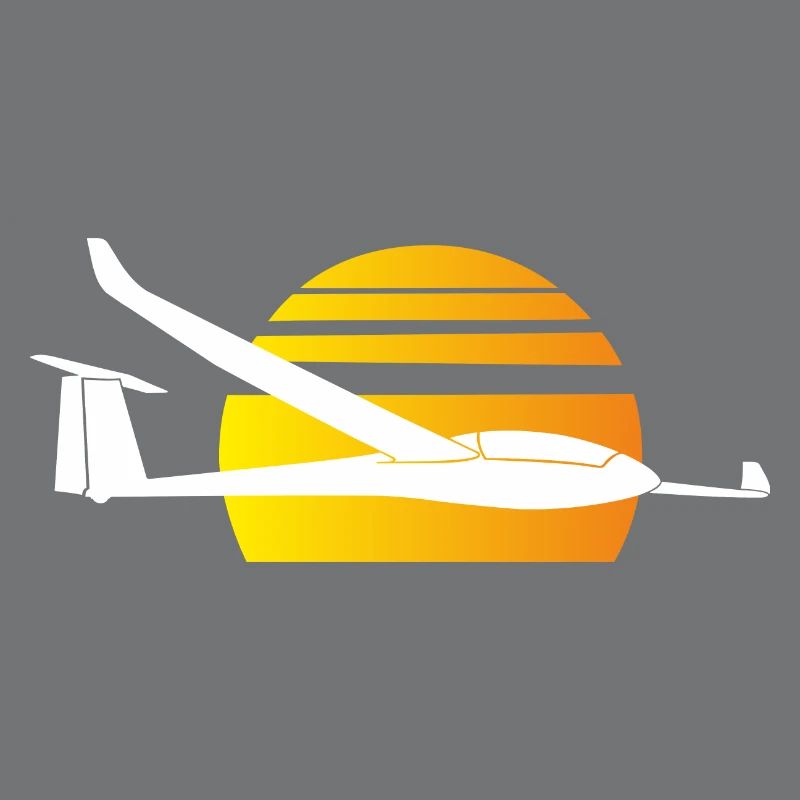 Sun glider pilot gliding glider
