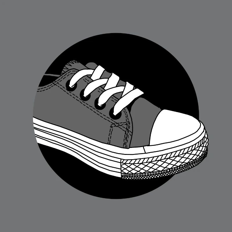 Sneaker Schuh - in Grau - Geschenk Idee