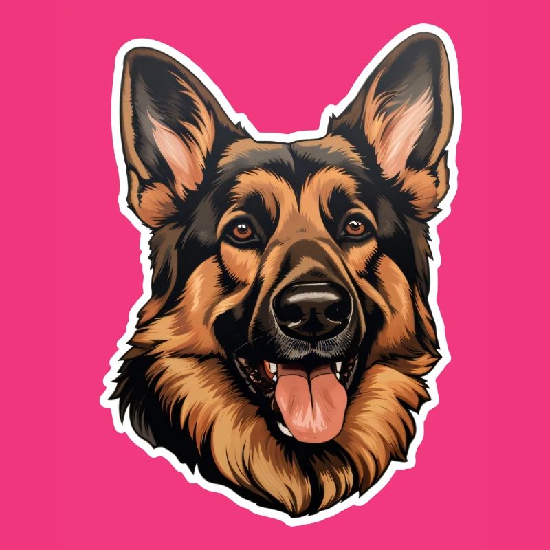 German Shepherd Head