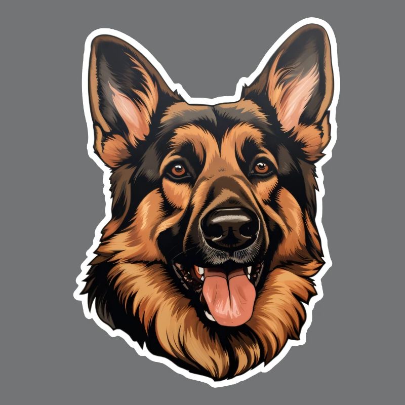German Shepherd Head