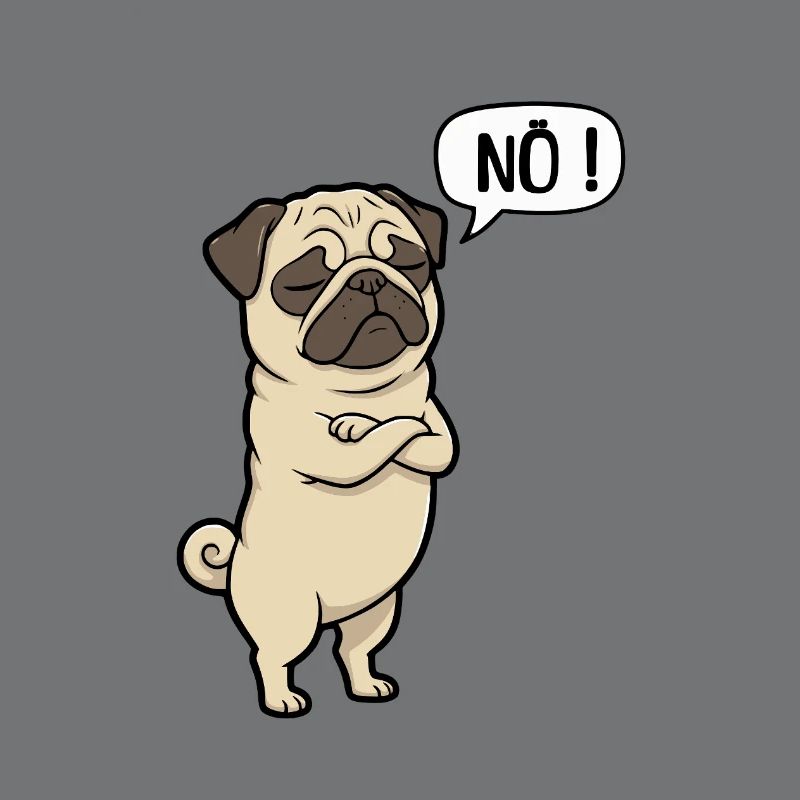 NÖ Pug Eigensinniger Mops-Charme
