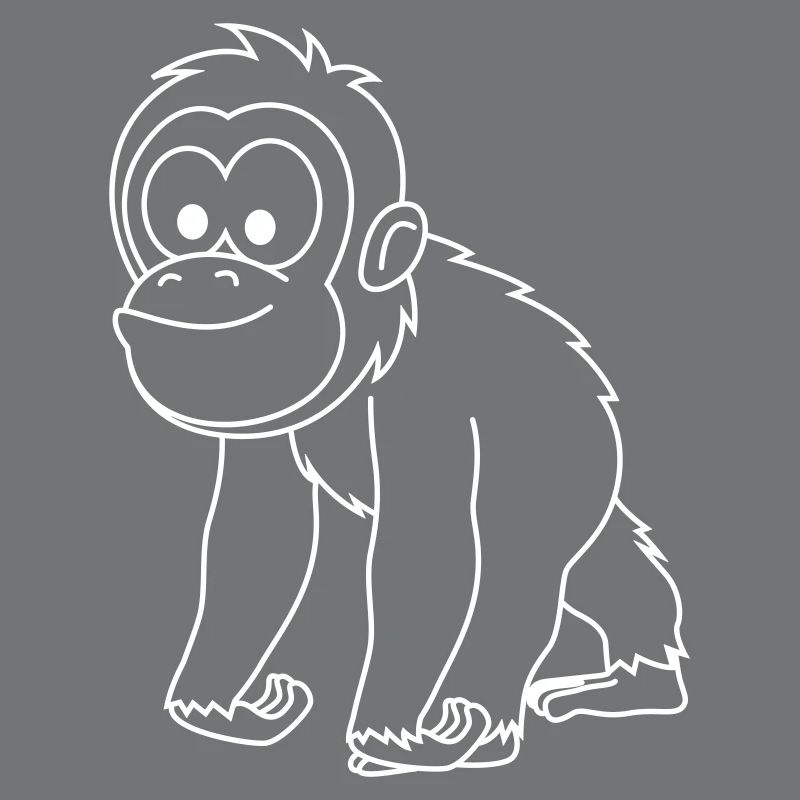 Orangutan monkey comic