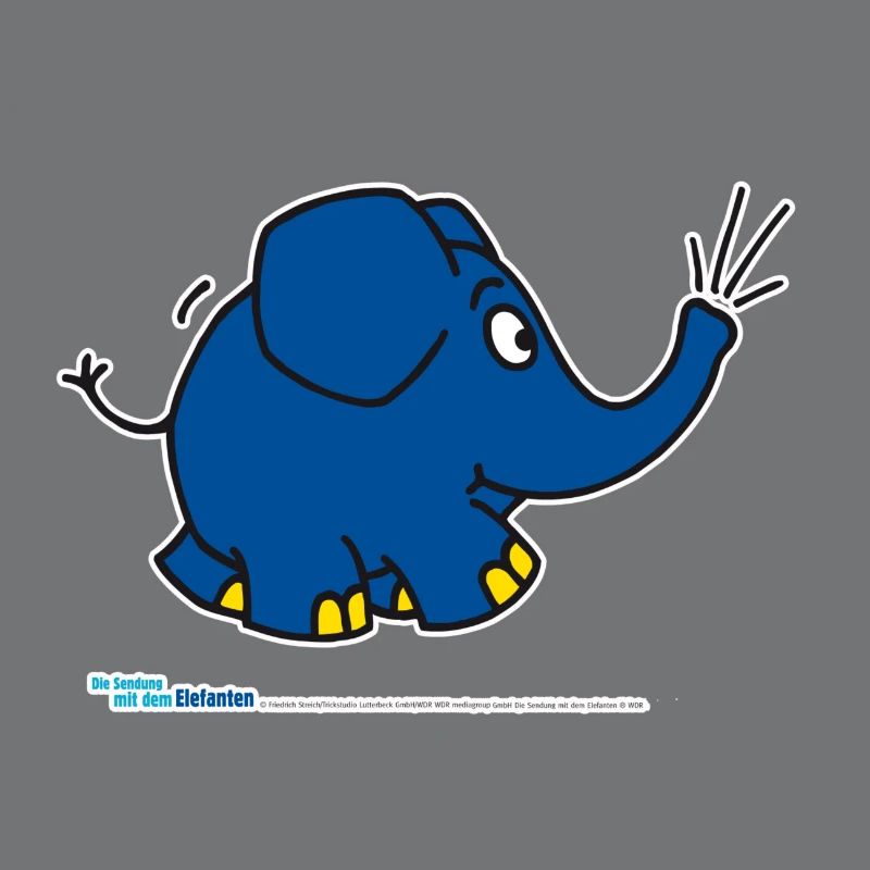 Der Elefant - trompetend