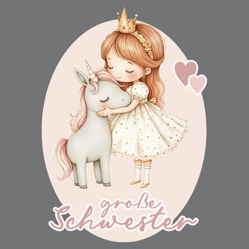 Grosse Schwester Maedchen Einhorn 4