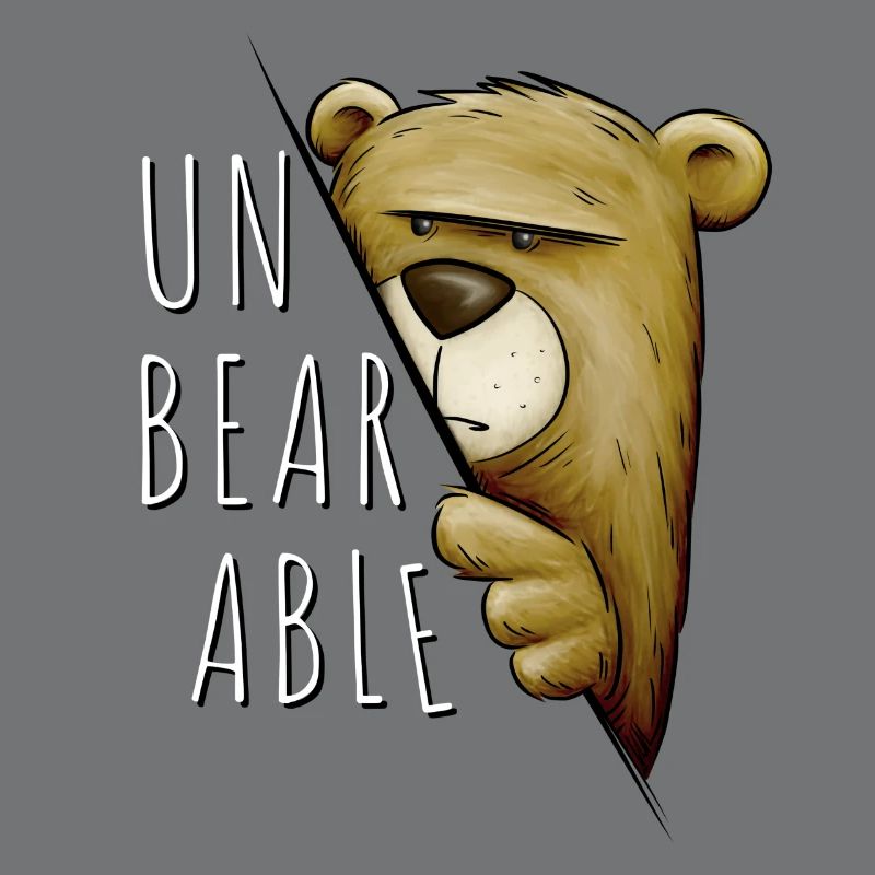 Insupportable - Jeu de mots insupportable Grumpy Bear