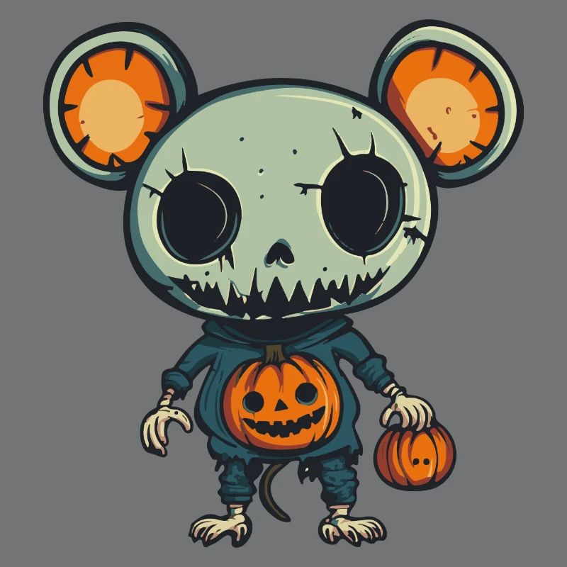 Mouse Halloween Comic Funny