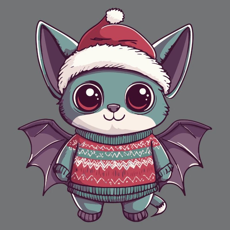Fledermaus Weihnachten Comic
