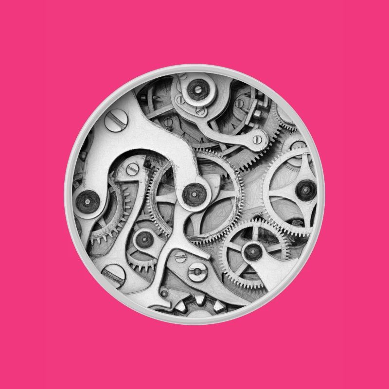 Clock - Clockwork Orange Clockwork Gear Clock