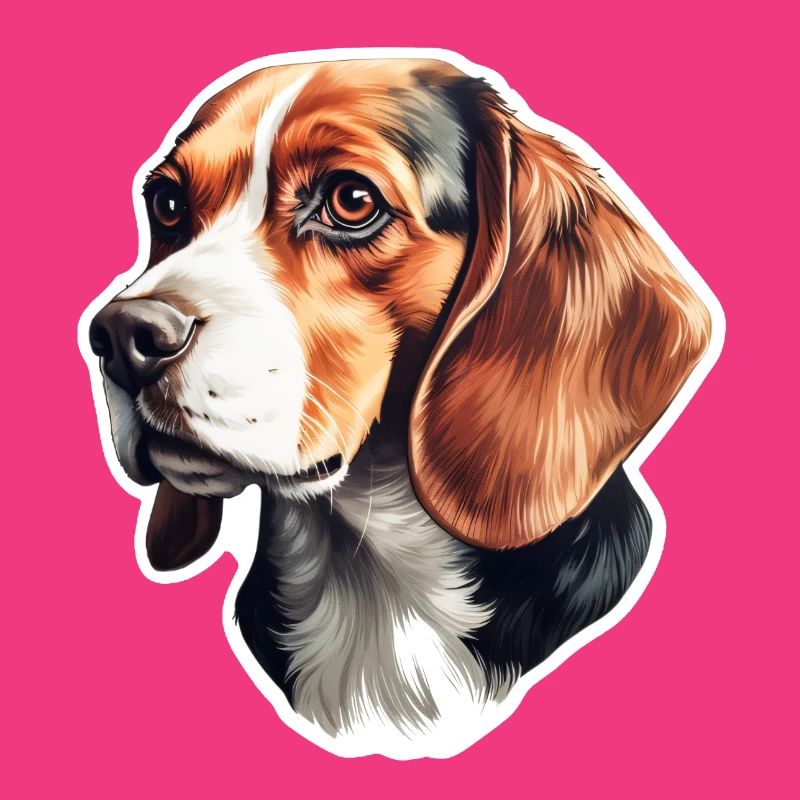 Beagle Head Side View