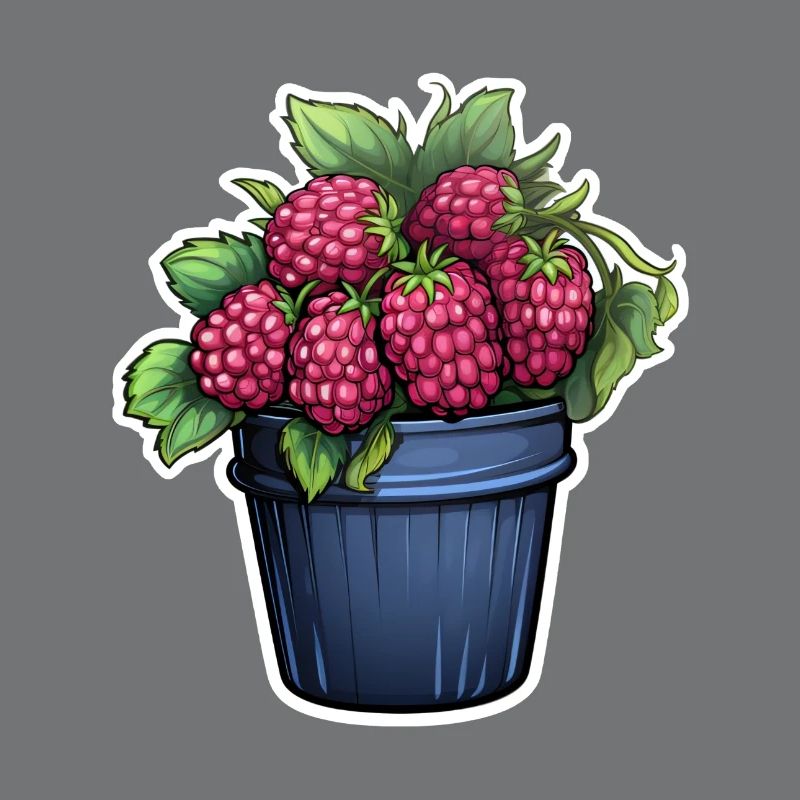 Raspberry Potted Plant
