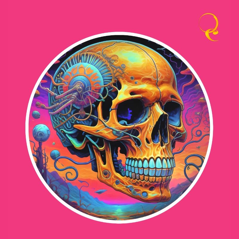 PSYCHEDELISCHER SCHÄDEL