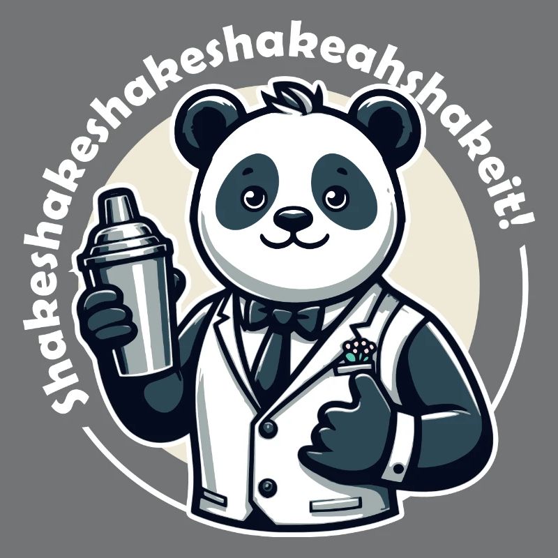 Bartender Panda Bear Shaker