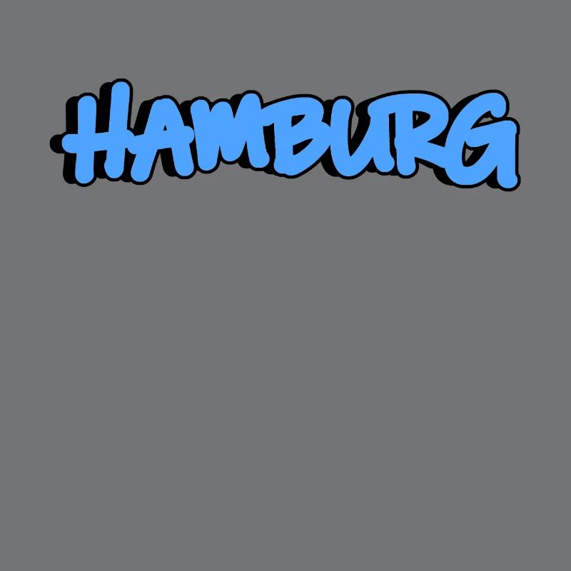 Hamburg in blue graffiti