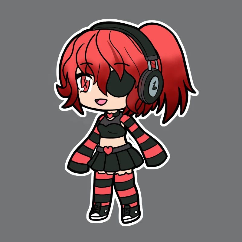Red Emo Pirate Kid
