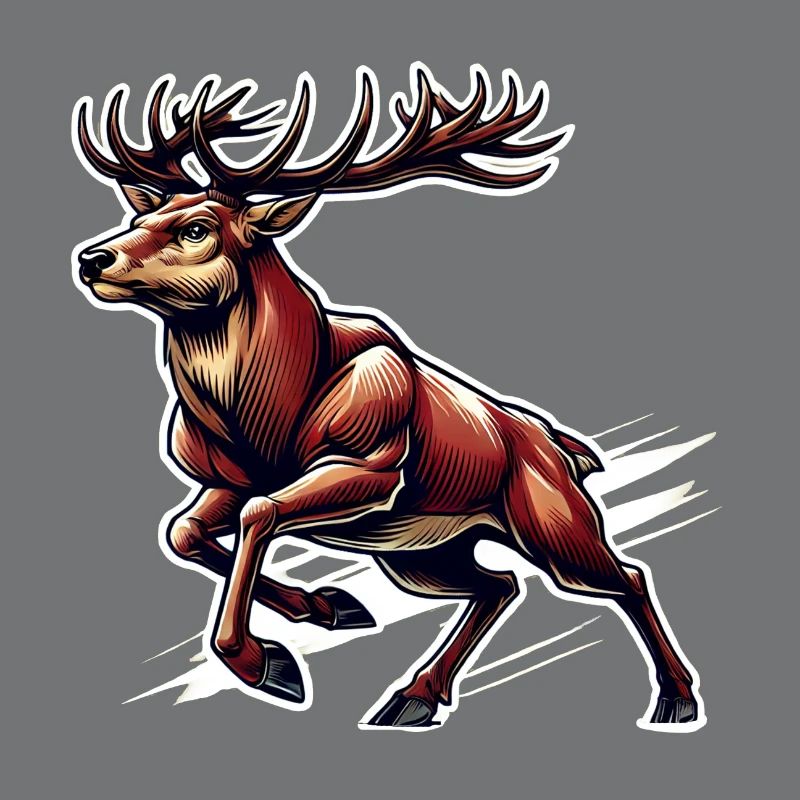 Red Deer Deer Chasseur Chasse Driven Hunt