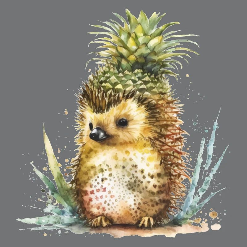Tropical pineapple hedgehog